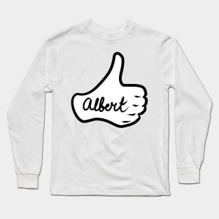 Men name Albert Long Sleeve T-Shirt